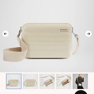 AWAY Mini Crossbody Bag Salt White Gloss NWT.